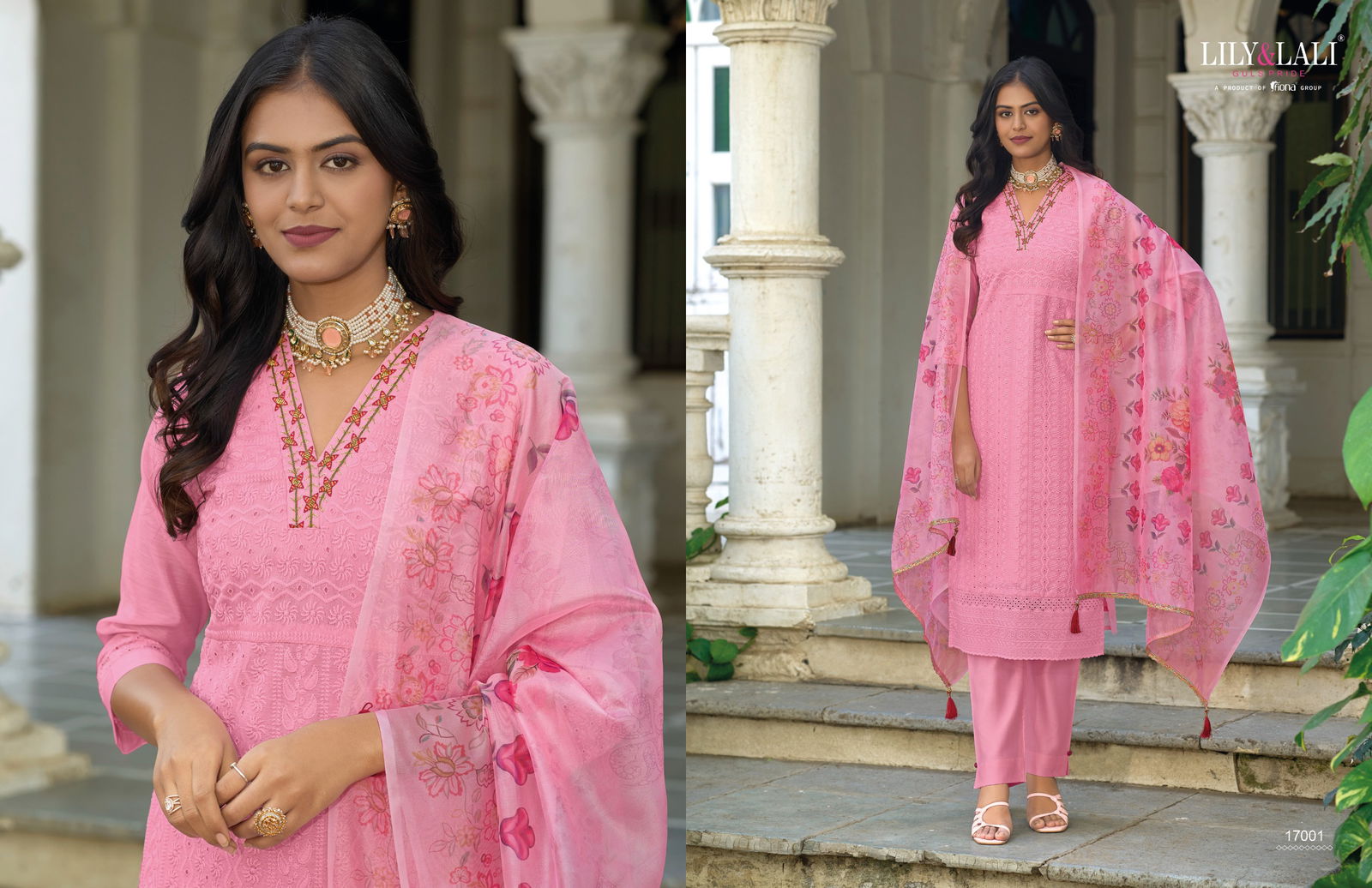 Kashish By Lily And Lali Chanderi Silk Embroidery Kurti With Bottom Dupatta Wholesale Clothing Suppliers In India